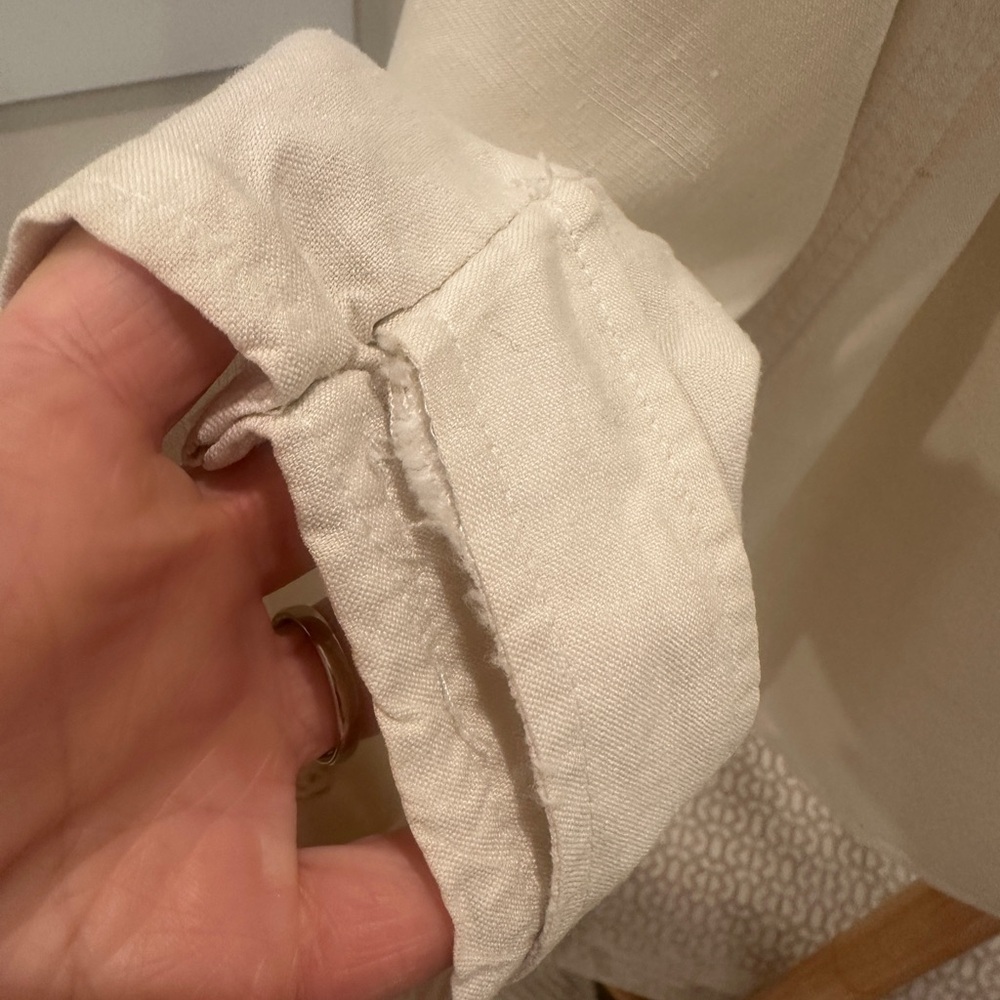 Yves Saint Laurent Variation Ivory Silk Blouse Vintage Long Sleeve Top, M - Picture 4 of 7